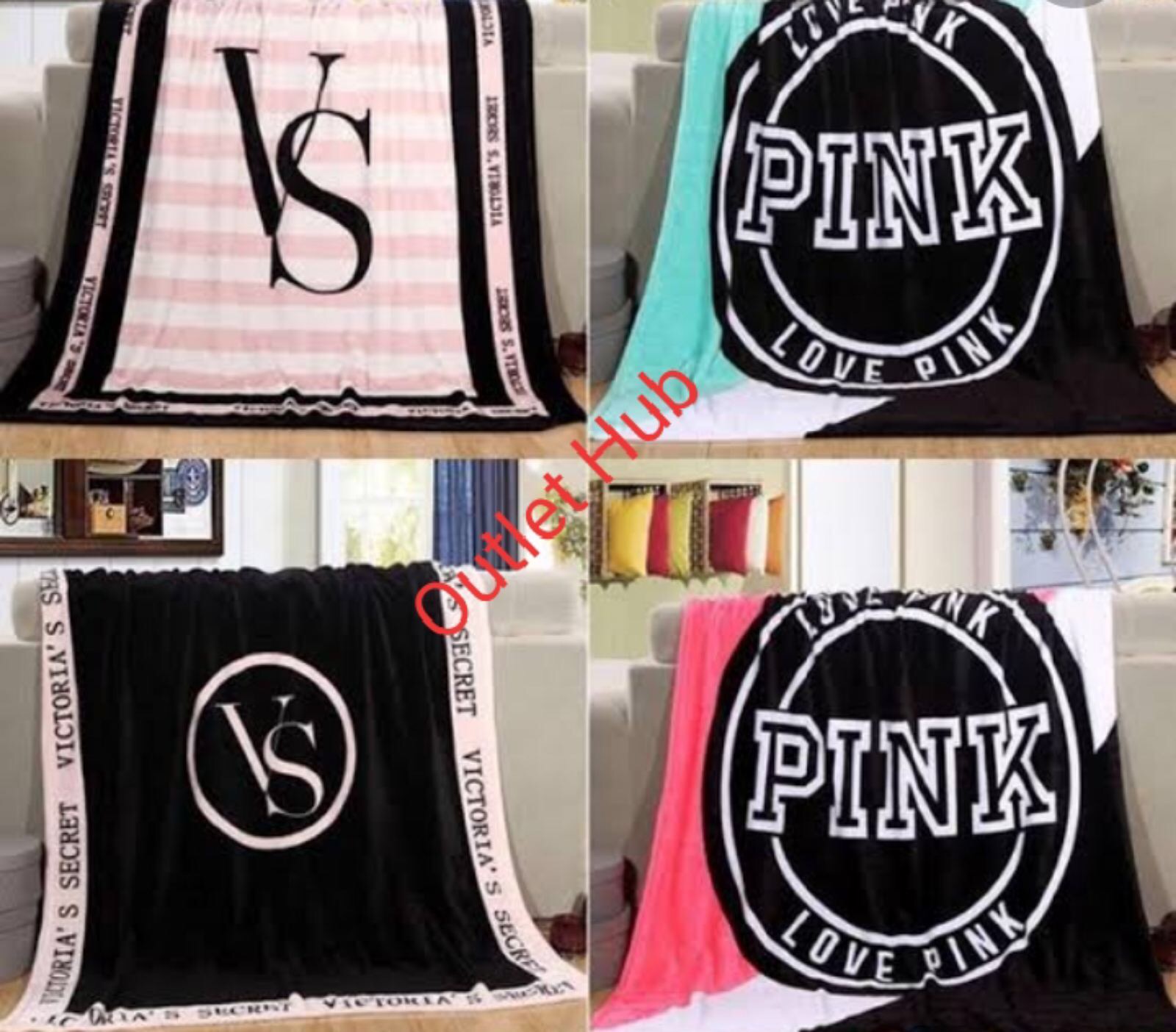Victorias Secret Fleece Blanket VS Flannel Blanket Bedding Soft Blanket LightweightVS Pink Lazada PH