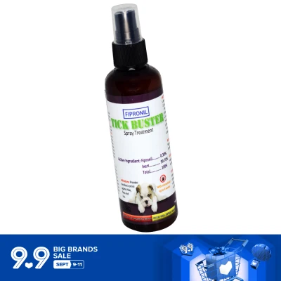 Tick Buster Anti-Ticks Fipronil Pet Spray Treatment 100mL