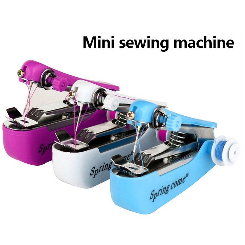 1pc Small Sewing Machin Mini Multifunctional Portable Manual Tailoring  Machine Home Travel Handy Needlework Handwork Tools