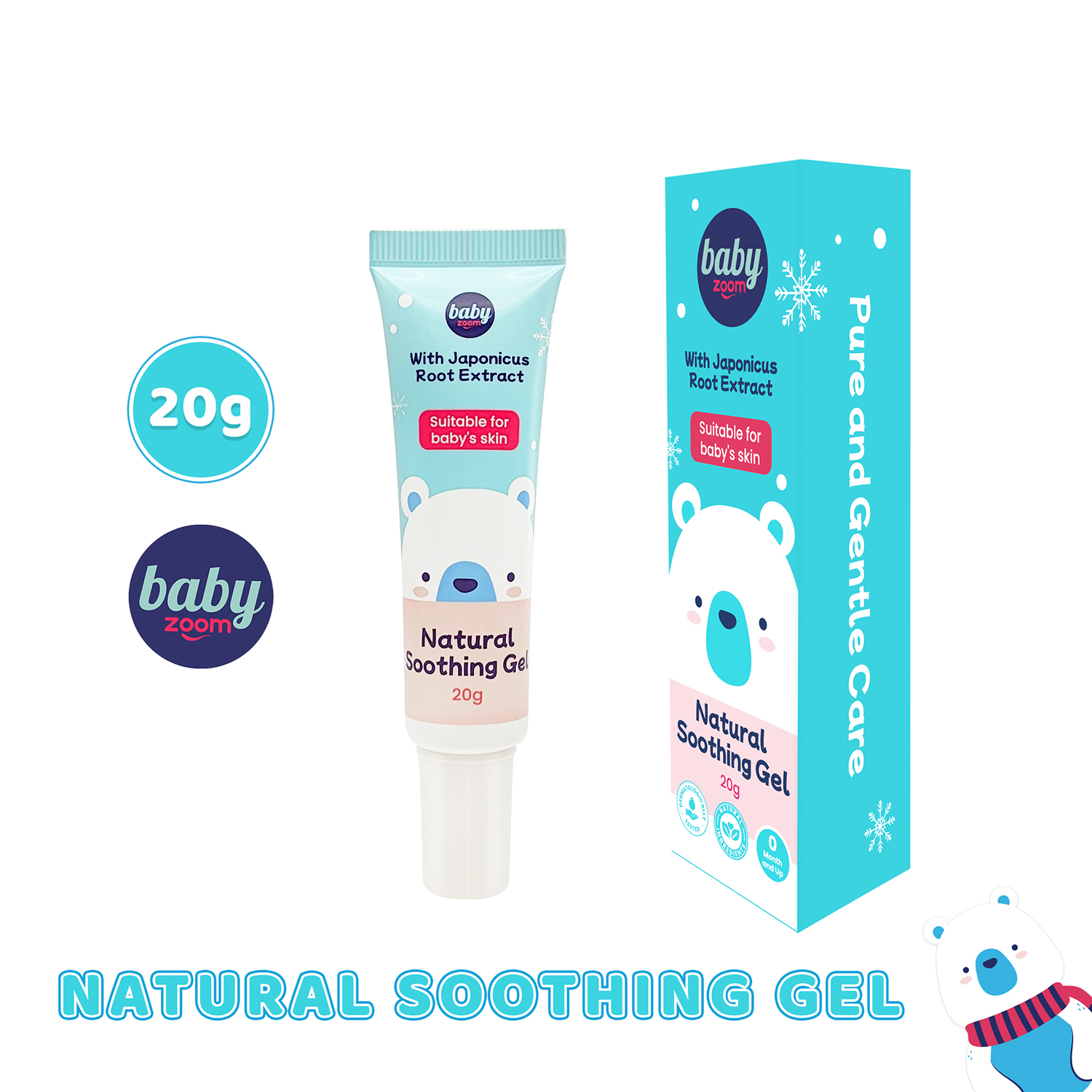 BabyZoom Natural Soothing Gel 20g After Bug Bites After Bites Insect