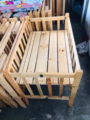 wooden crib adjustable crib