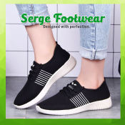 SergeFootwear Lace Up Sneakers - Korean Fashion Shoes for Women