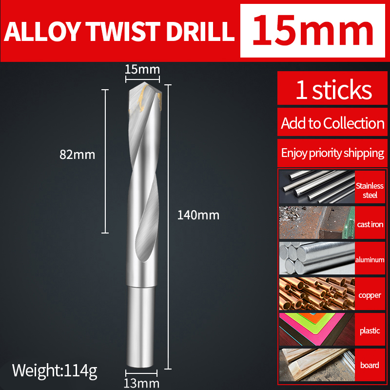 Tungsten Carbide Drill Bit Twist Drill Hindi kinakalawang na Asero ...