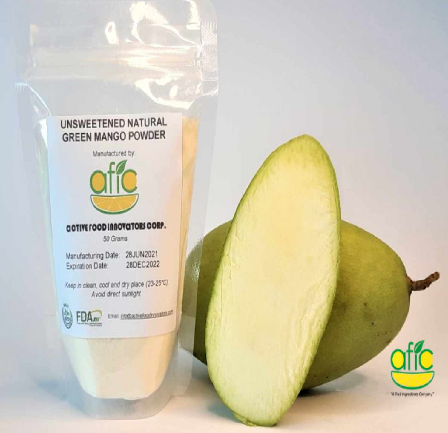 Unsweetened Natural Green Mango Powder 50 grams Lazada PH