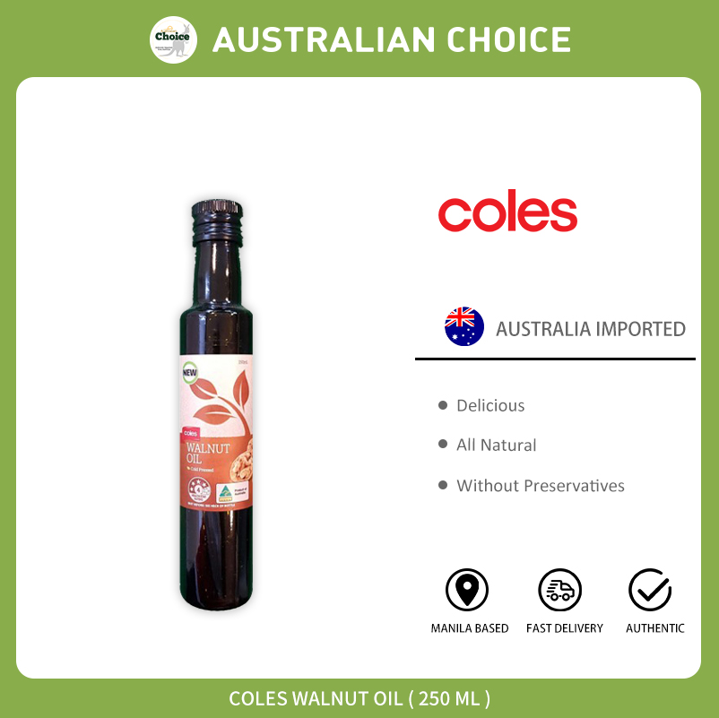 Coles Walnut Oil Cold Pressed 250ML Australia Imported Lazada PH