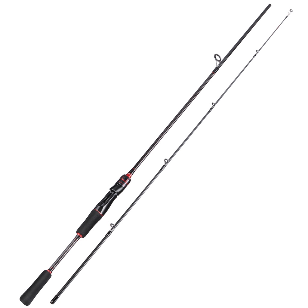 ✩New SpinningCasting Fishing Rod 1.8m6ft 2 Sections portable fishing rod  For Outdoor Fishing❊