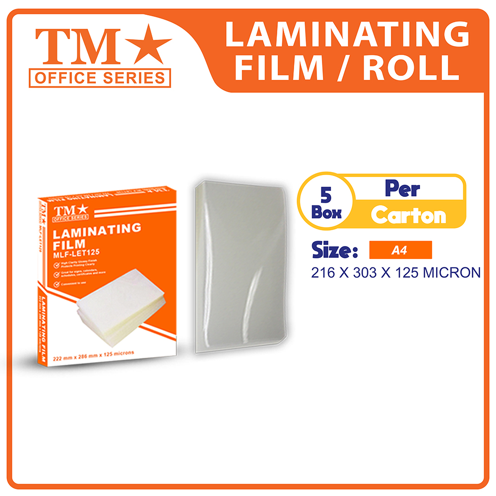 TM Laminating Film A4 x 5 boxes Lazada PH