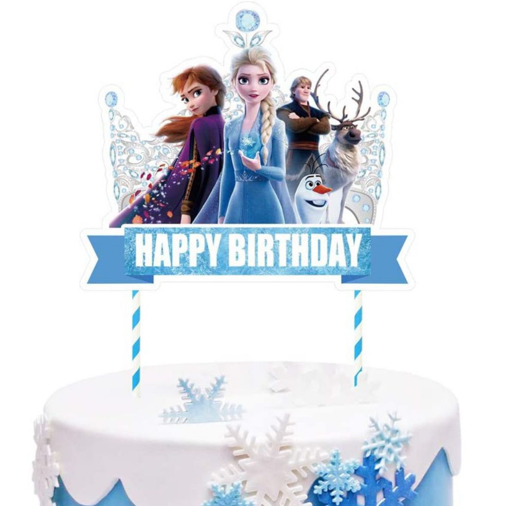 Put your name and age on any of these frozen cake toppers by Scel2015 |  Fiverr