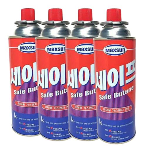 HOT SALE Korean Maxsun Butane Gas Safe Butane 220g for Portable Gas and Torch for Outdoor indoor