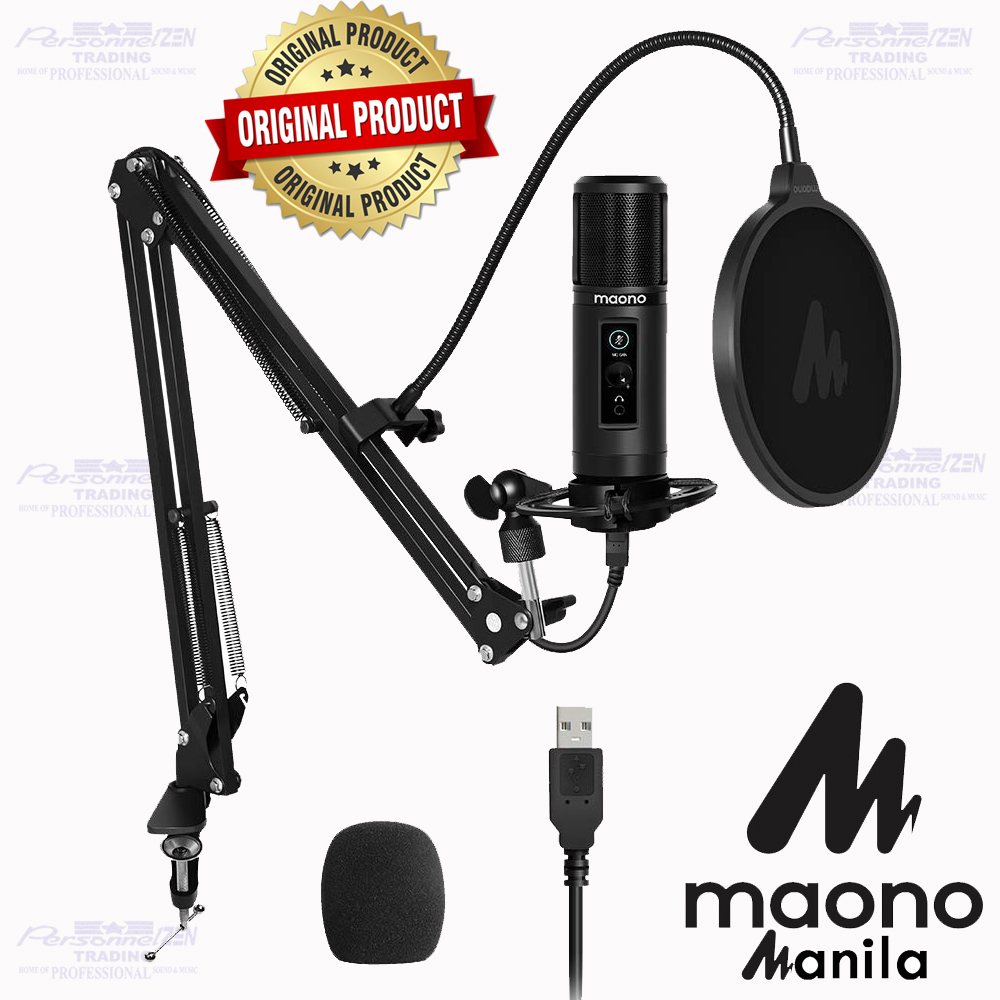  MAONO USB Microphone with Studio Monitor Headphones Bundle Plug  and Play for Podcast, , Music, PM422, MH601 : Musical Instruments
