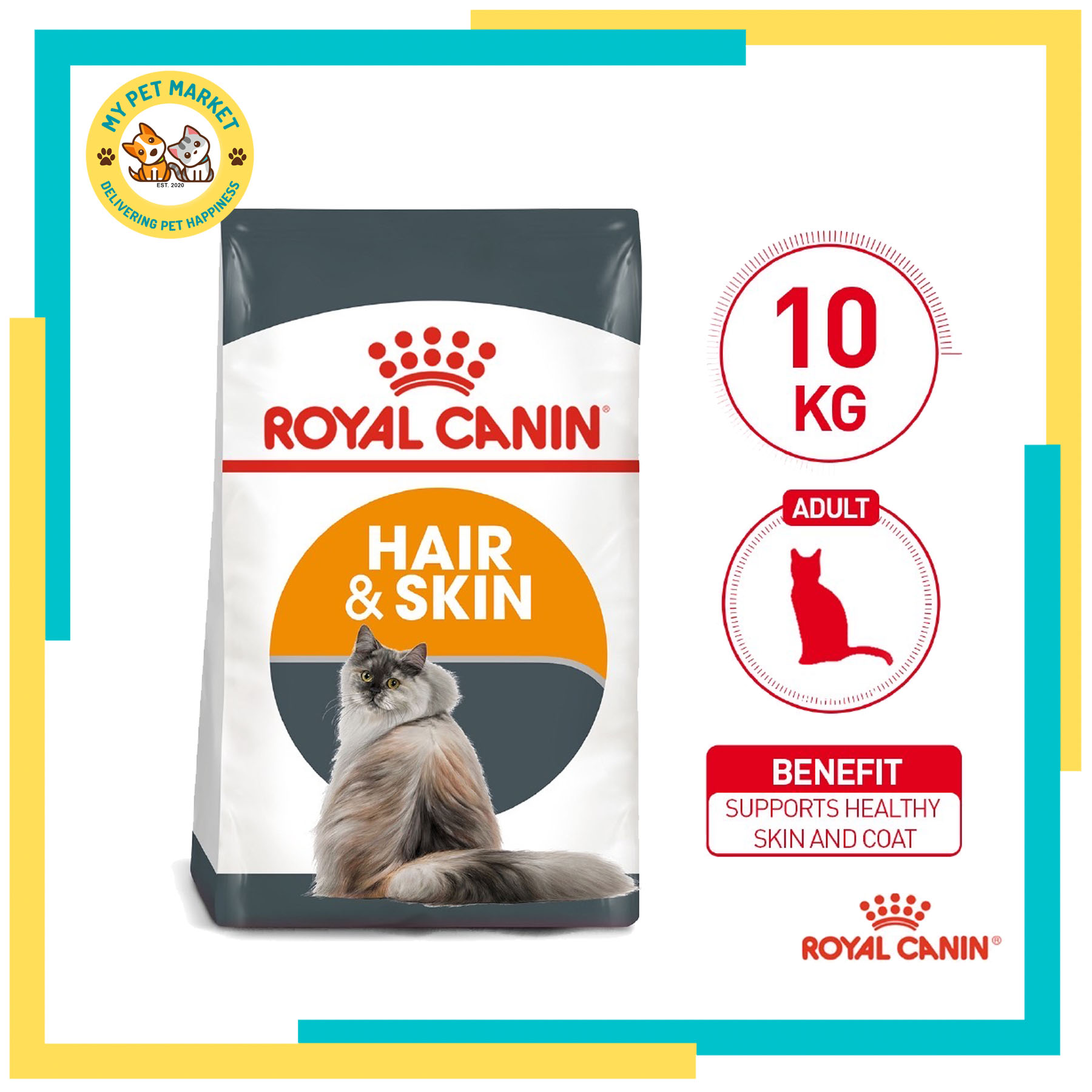 Royal canin hair 2024 & skin 10kg