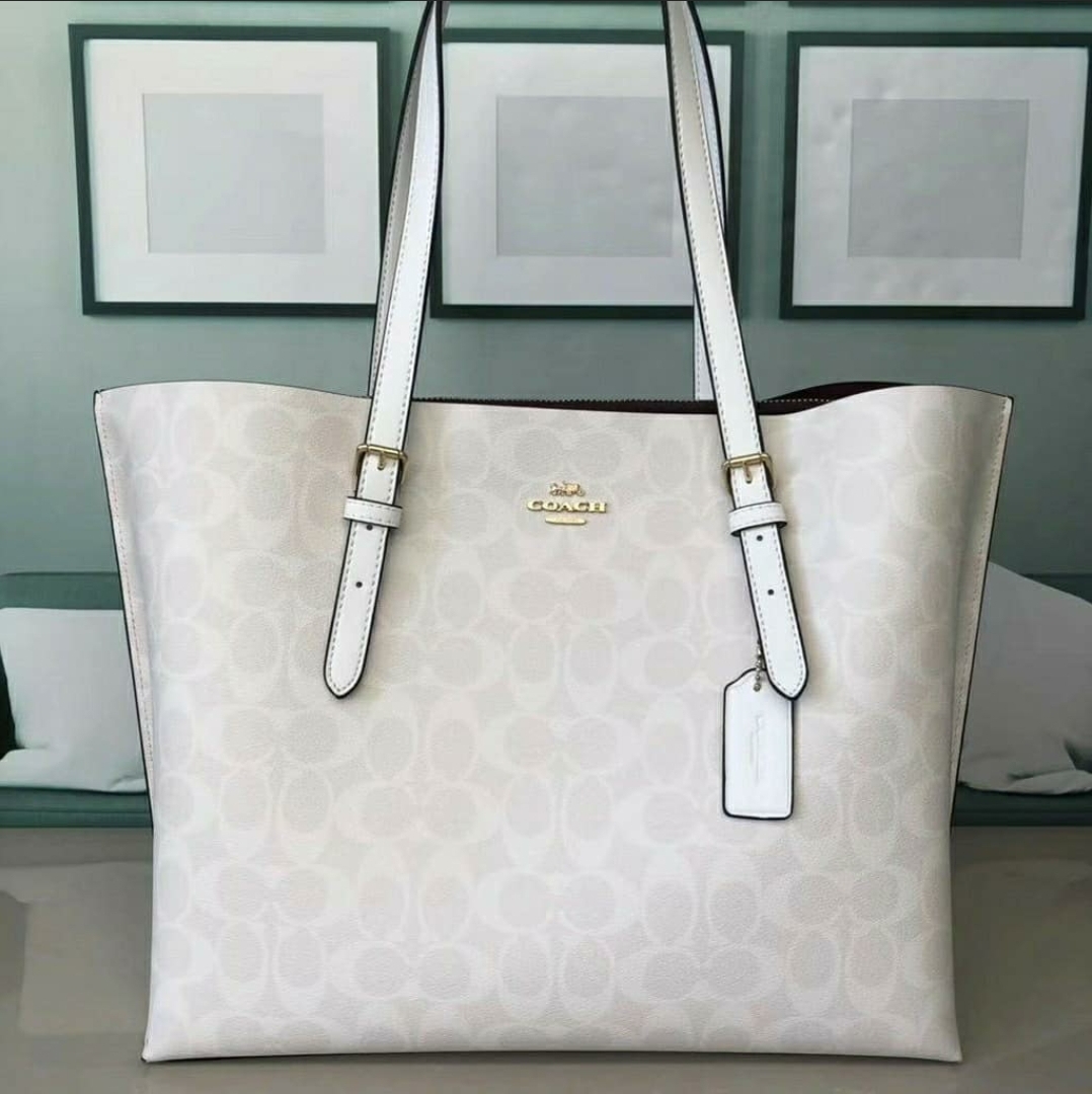 coach signature mollie tote