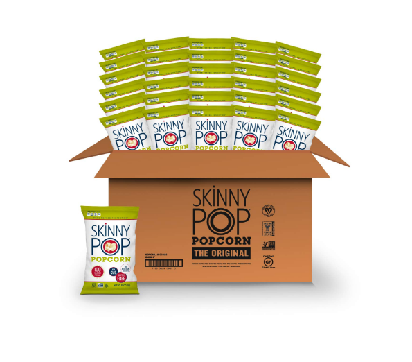 SKINNYPOP Original Popped Popcorn, 100 Calorie Bags, Individual Bags