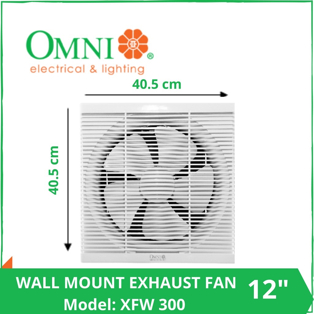 Omni Wall Mounted Exhaust Fan 8 10 12 inches XFW 200 250 300 Lazada PH