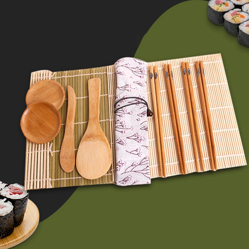 Sushi Making Kit, Beginner Sushi Rolling Mat for DIY Sushi