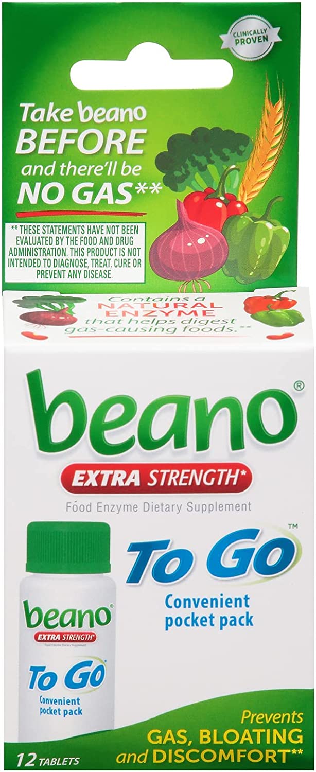Beano Extra Strength To Go Convinient Pocket Pack 12 Tablets Lazada PH
