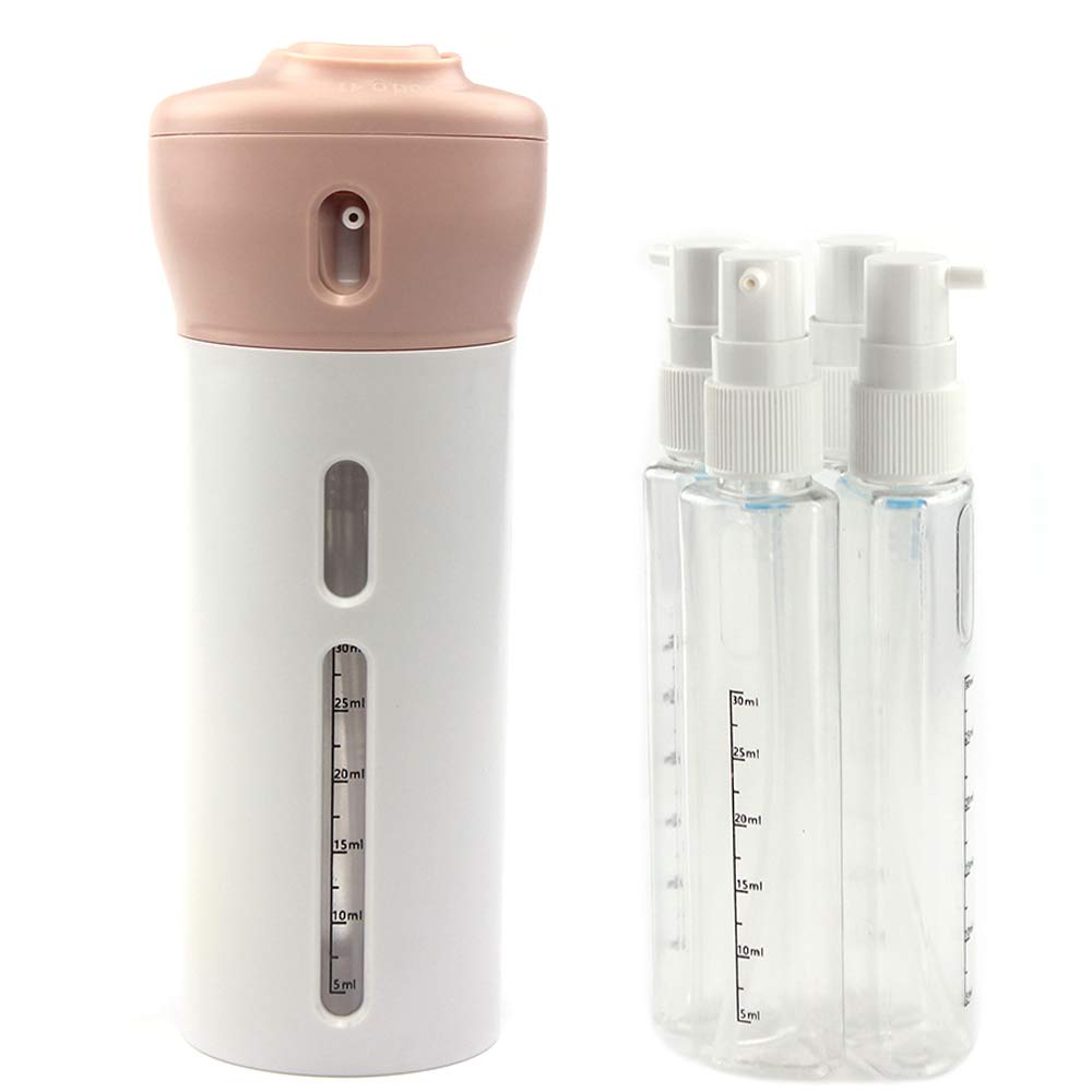 4 in 1 Travel Dispenser Bottle 2Pcs Travel Bottles for Shampoo and