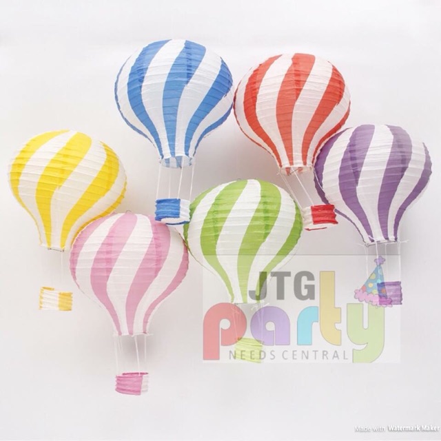 12" Hot air balloon lantern party decorations Lazada PH