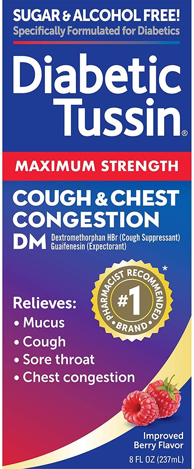 Diabetic Tussin DM Maximum Strength Cough amd Chest Congestion Relief
