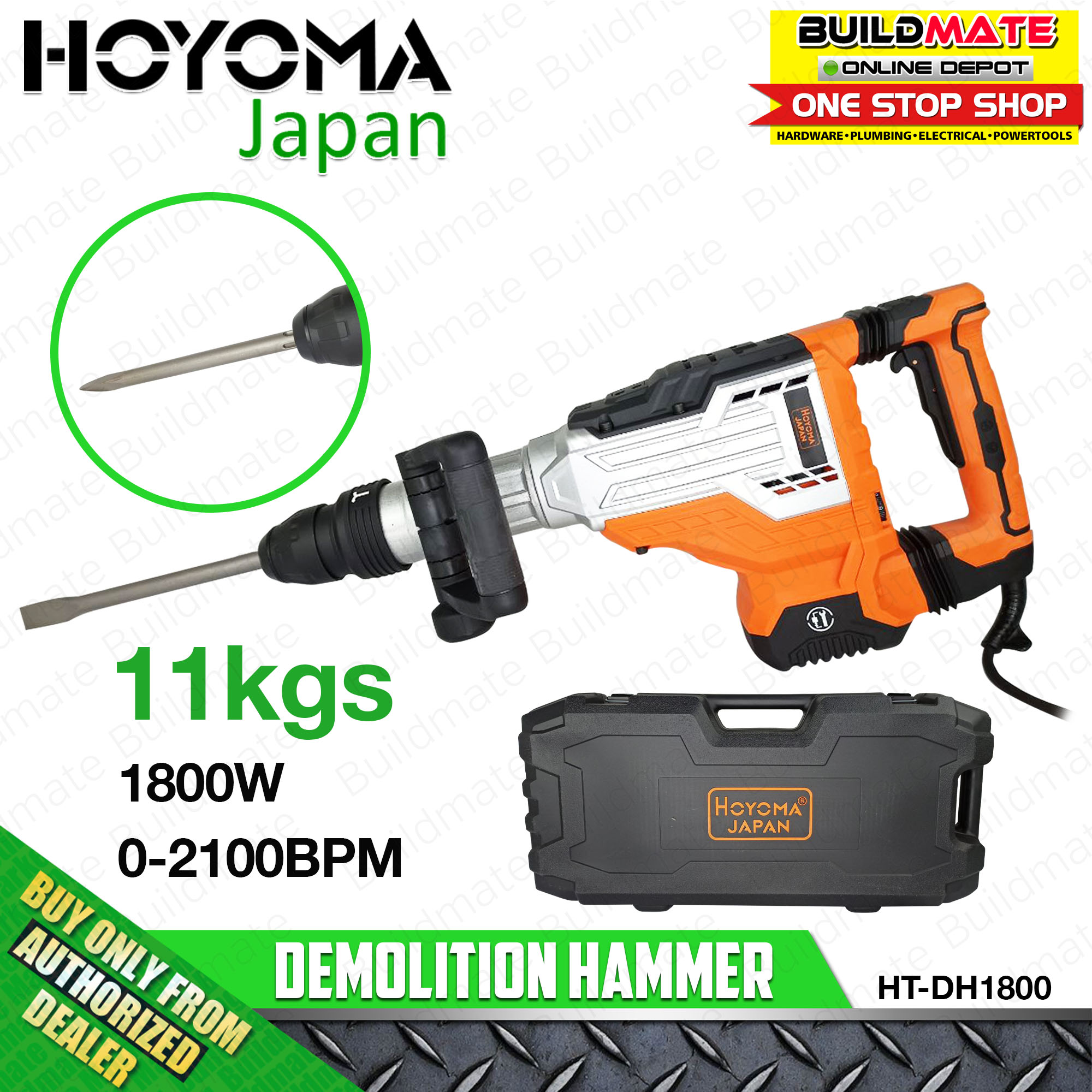 HOYOMA JAPAN Demolition Hammer 1500W 