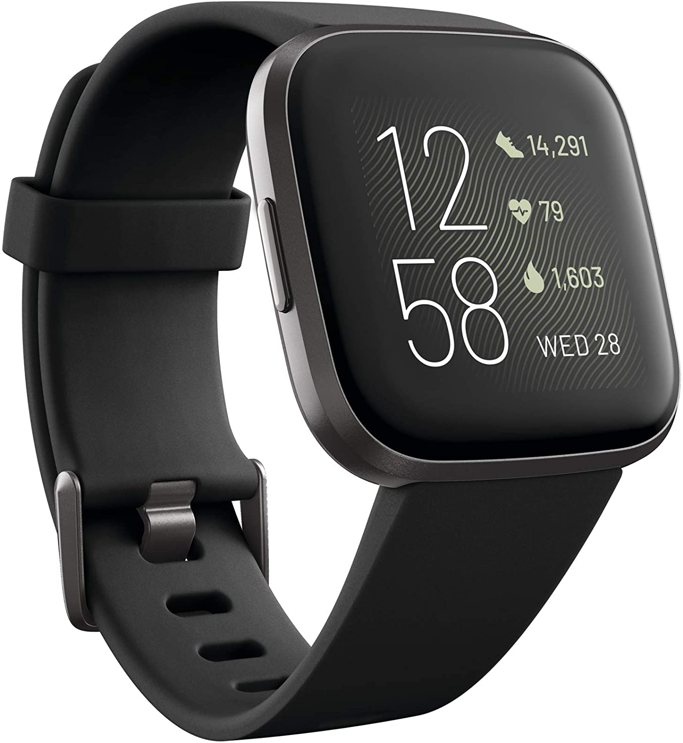 Fitbit Versa 2 Black Heart Rate Watch 
