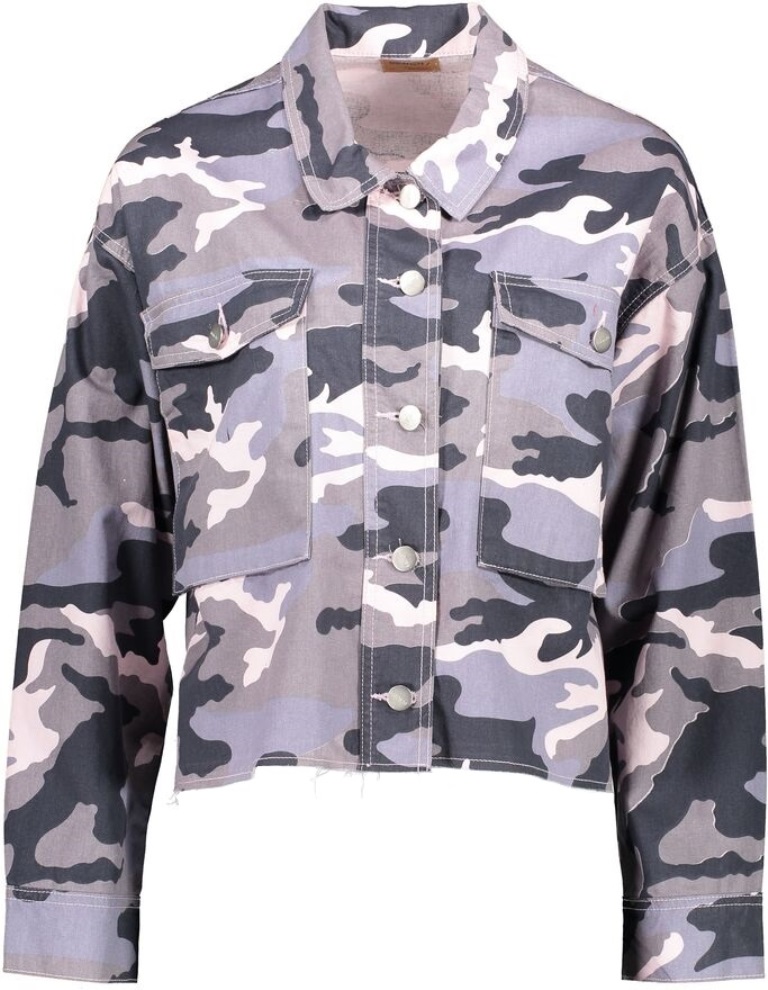 black and white camo jacket womens