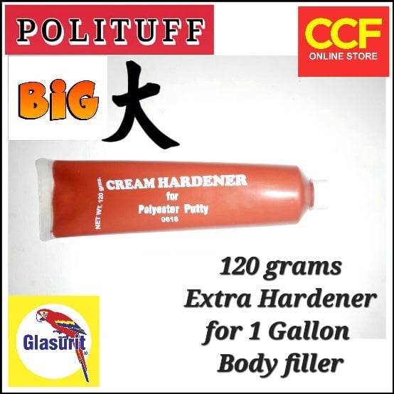 Glasurit Polituff Body Filler Extra Hardener Paste Big 120 Grams