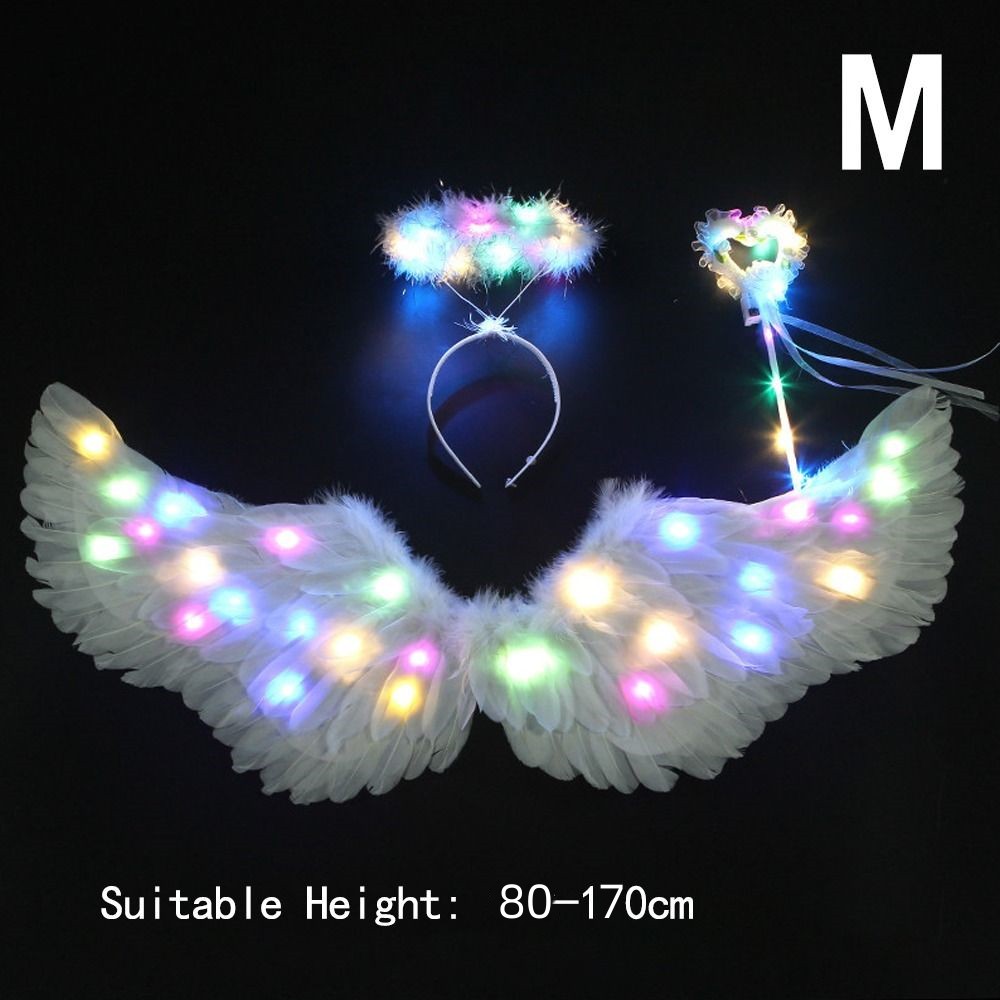 【Local Delivery】LED Lightup Angel Wing Costume Fancy Dress Up White
