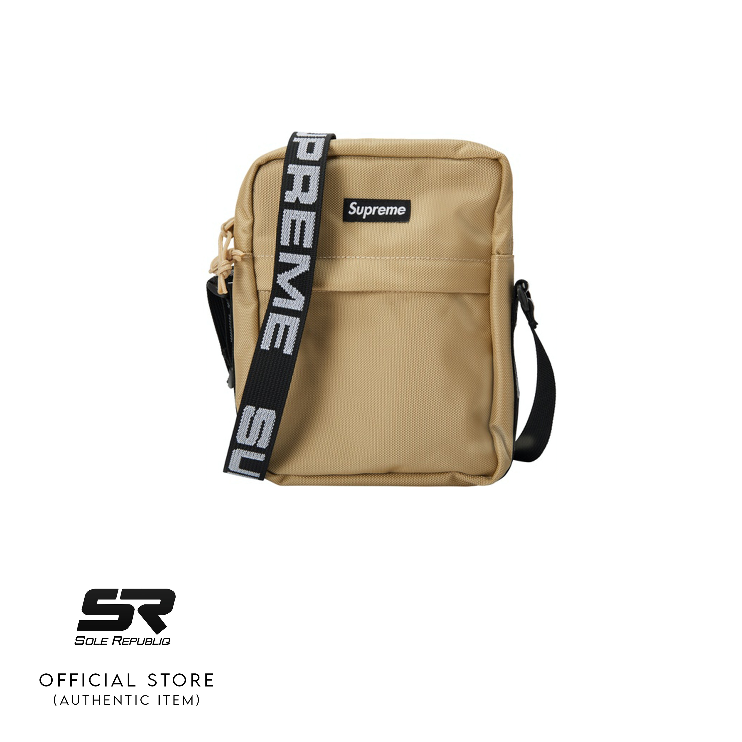 supreme shoulder bag leather