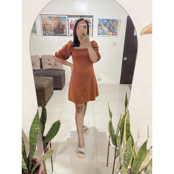 Free Shipping Touch of Rust Color Dress/Semi Formal Dress