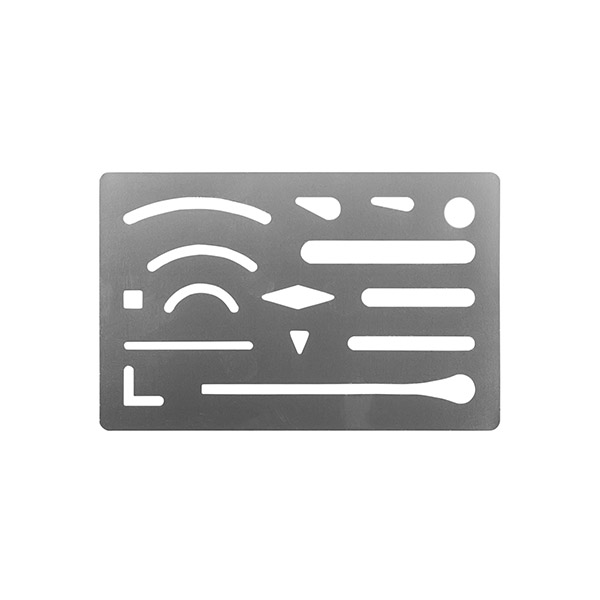 Erasing Rig Precision Erasing Tool 4Pcs Erasing Shields Stainless Steel - Drafting ...