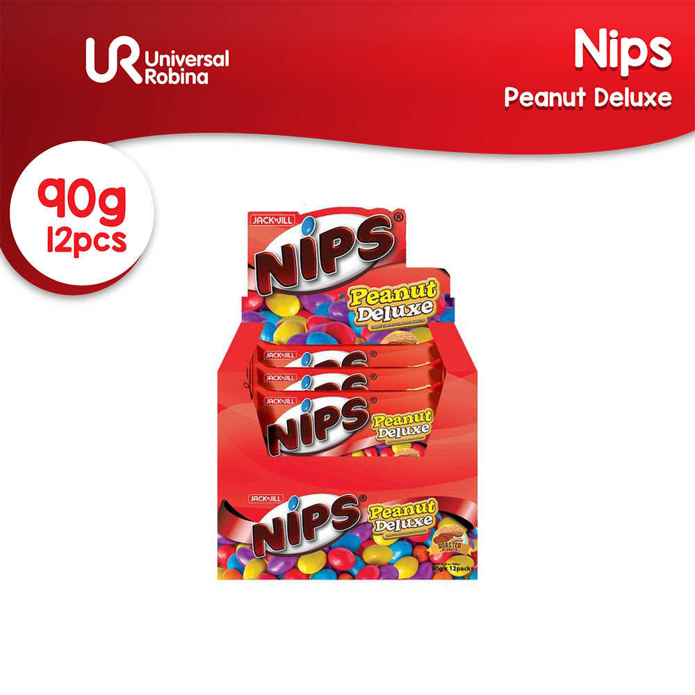Nips Peanut Deluxe (90g x 12) Lazada PH