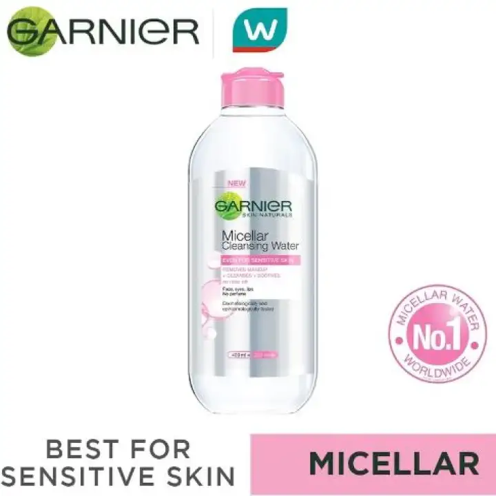 pink micellar water