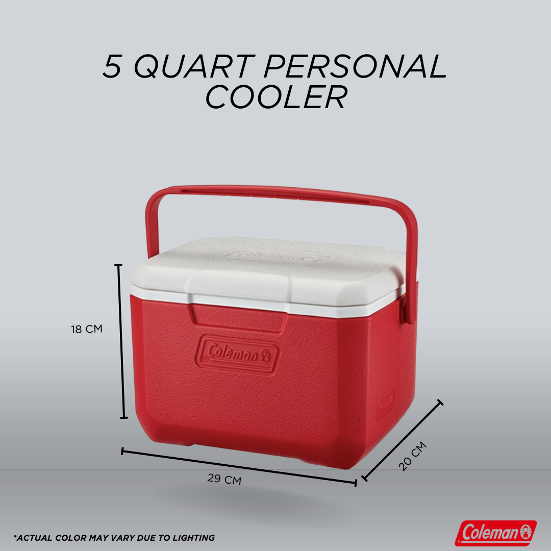 Coleman Quart Personal Cooler Hinged Lid (Camping Ice Box for Camping Essentials)