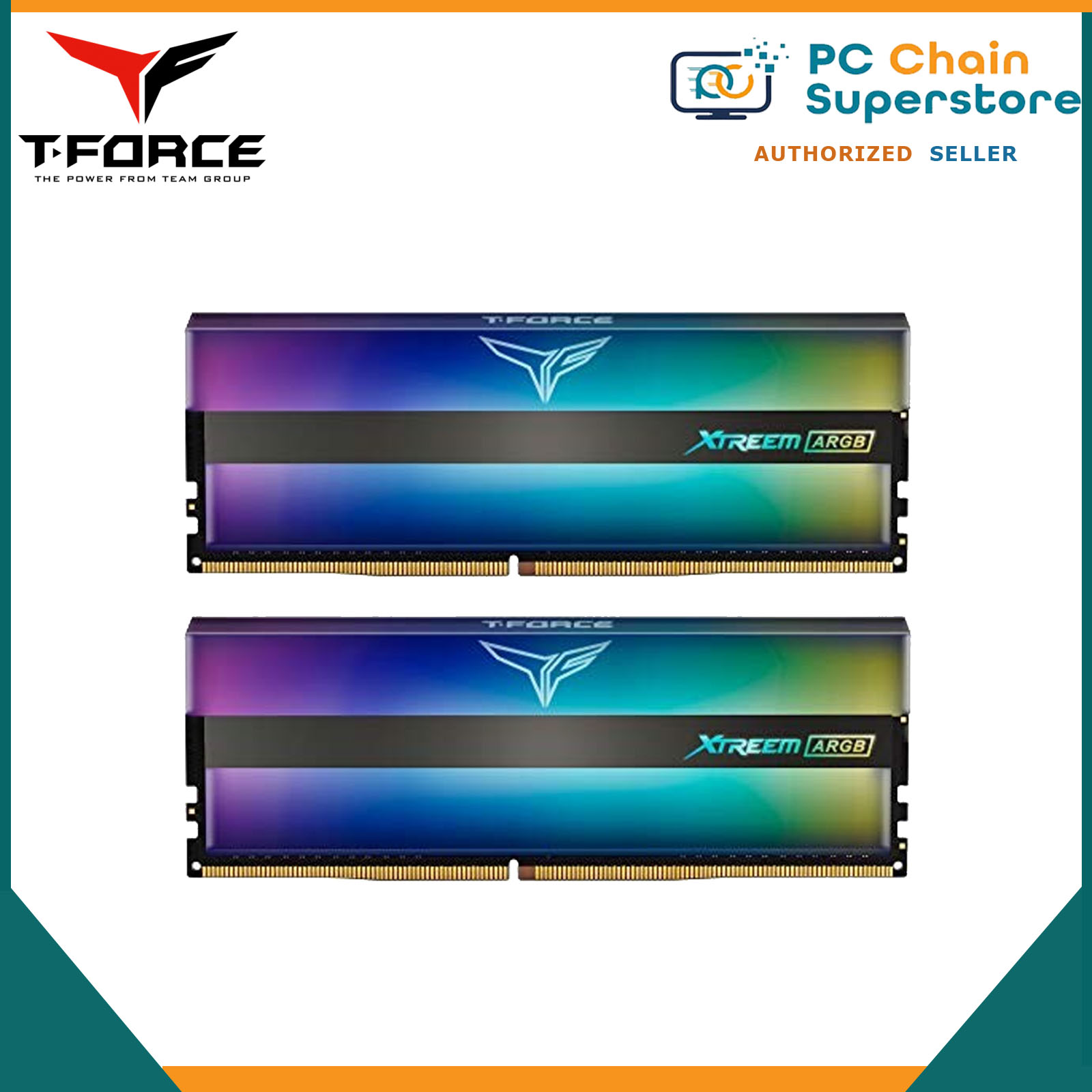 Team Group T-Force XTREEM ARGB DDR4 16GB (8GBx2) CL16 / 3600Mhz CL18 Gaming Memory RAM Compatible with ASUS AURA Sync, MSI Mystic Lights, Gigabyte RGB Fusion and ASROCK Polychrome Sync
