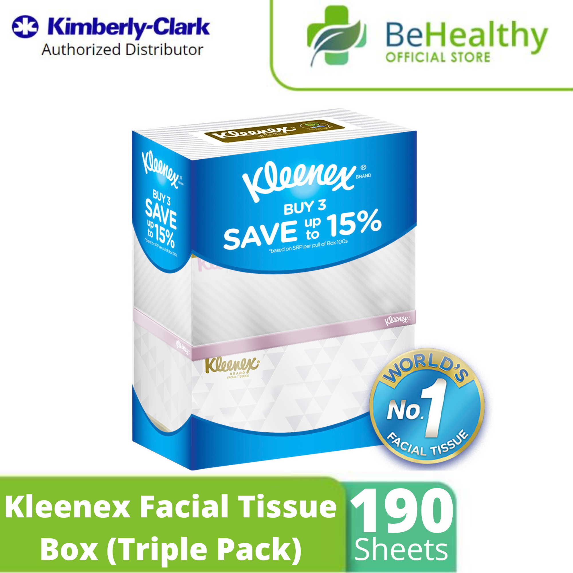 Kleenex Facial Tissue Box 190 Sheets (Triple Pack) Lazada PH