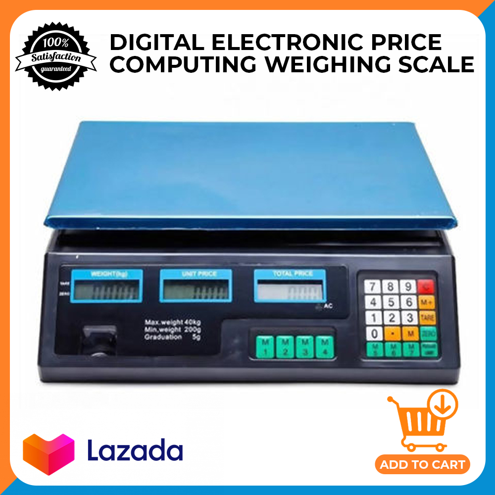 Weighing Scale for Food 40Kg for Meat, Vegetables, and Fruits Digital