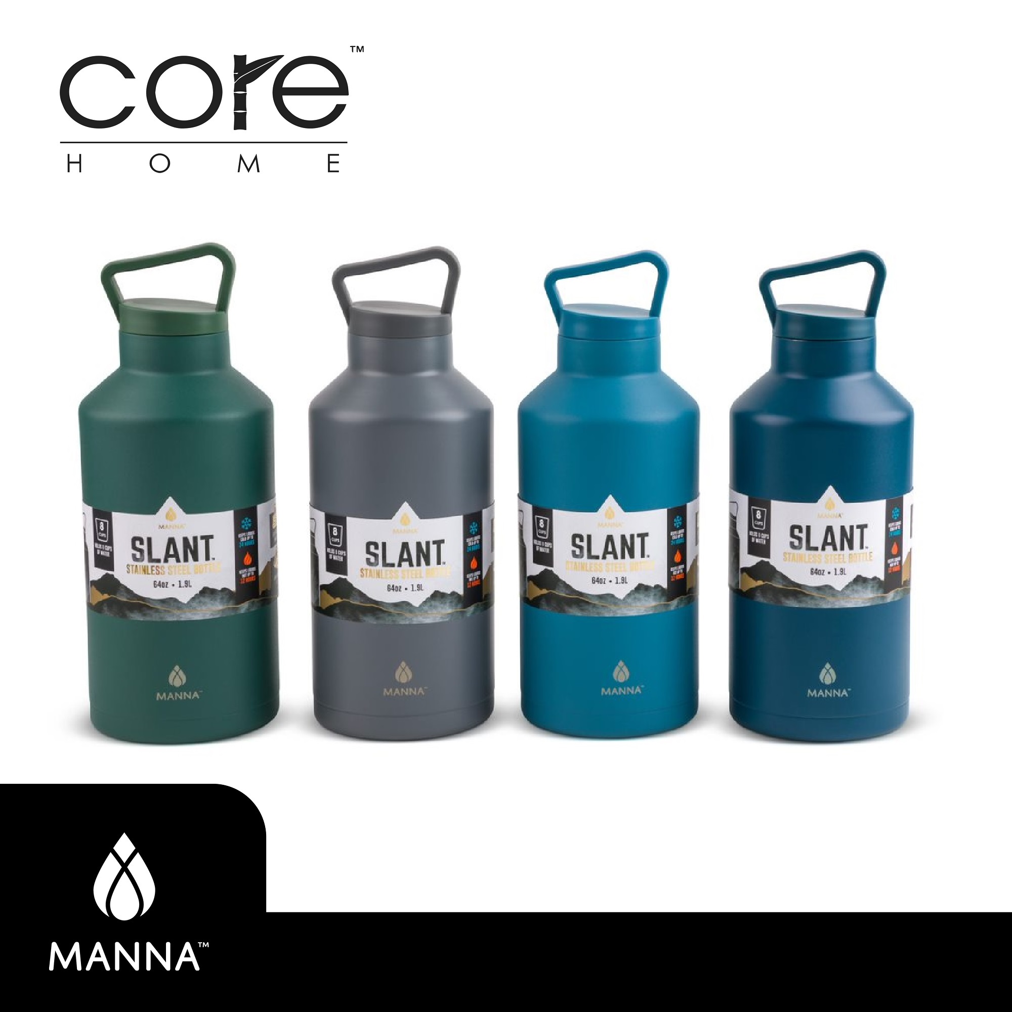 Manna Stainless Steel 64 oz. Convoy Bottle