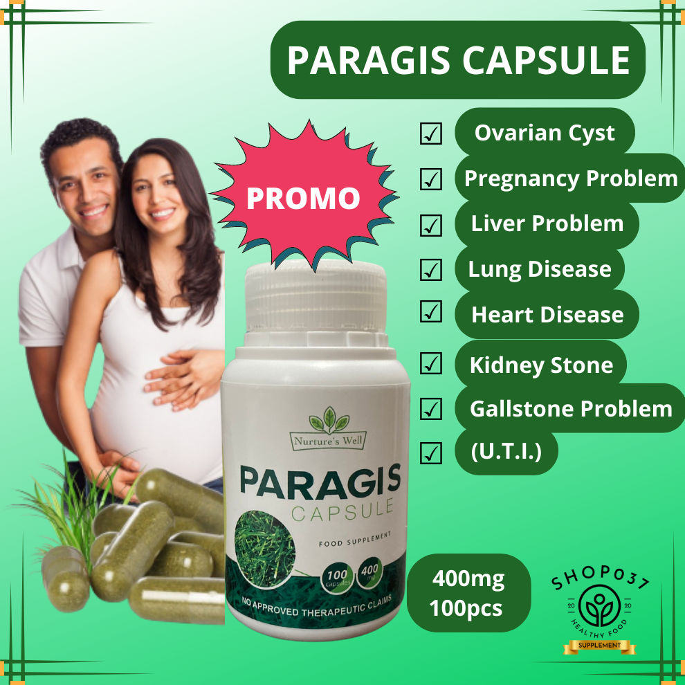 Shop037 Original Paragis Capsule 100 Capsules 400mg Nurture's Well for ...