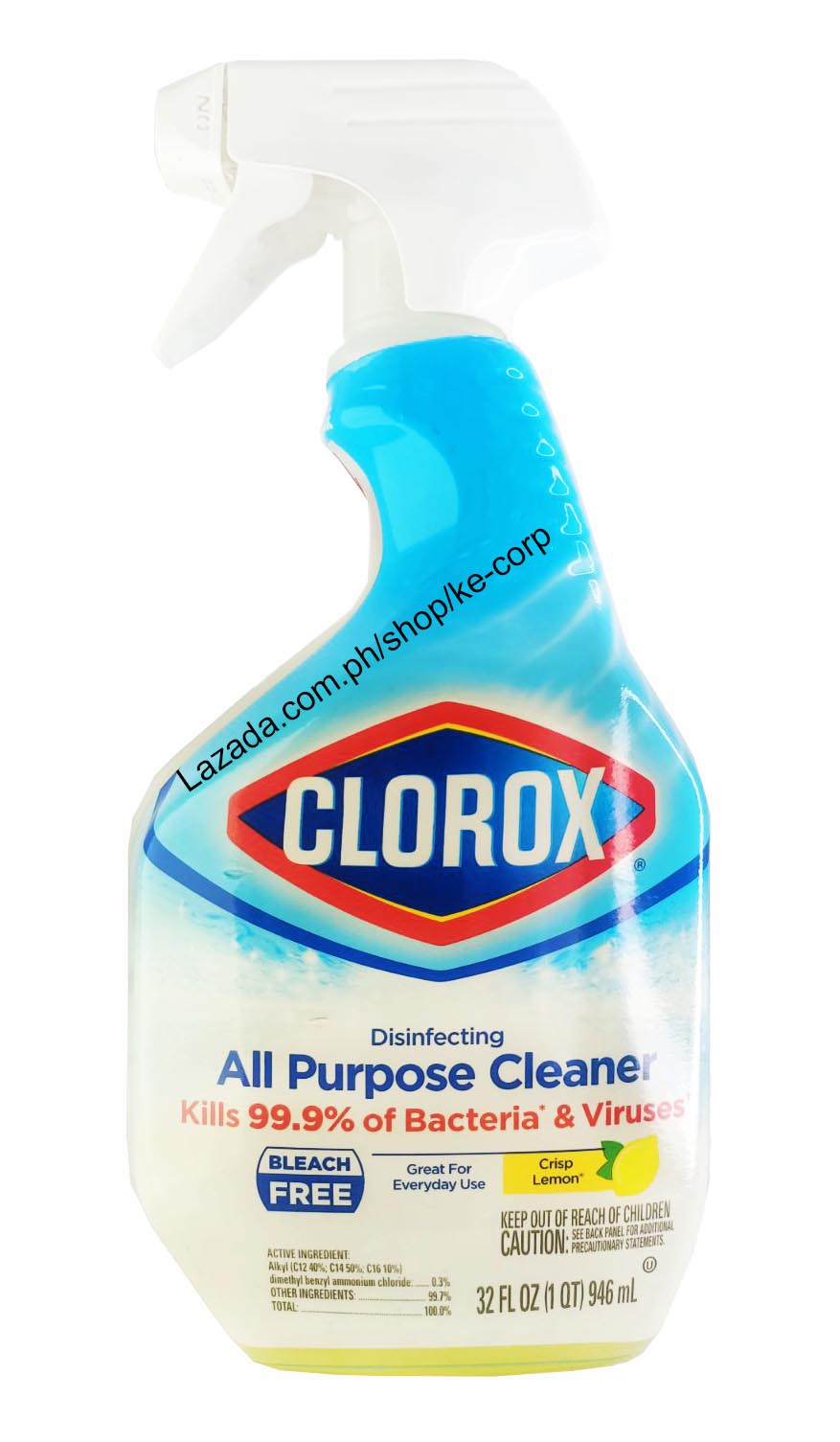 Clorox ALL Purpose Cleaner Crisp Lemon 32 oz 946ml Lazada PH