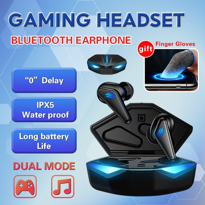 K55 Gaming Headset Low Delay TWS Fone Bluetooth Earphones Earbuds With