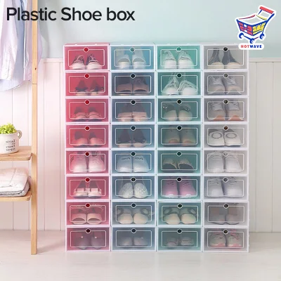 Shoe Box Storage Organizer Stockable Colorful Plastic Shoe Box Drawer Storage Shoes ShoeBox