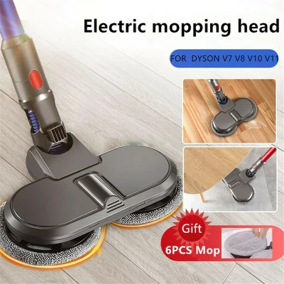 Electric Mopping Brush + Vacuum Cleaner Cleaning Cloth for Dyson V7 V8 V10 V11 Replaceable Parts