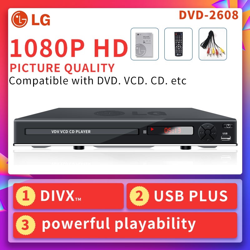 【Manila Delivery】COD Original LG DVD-2608 DVD HD Video Player Home ...