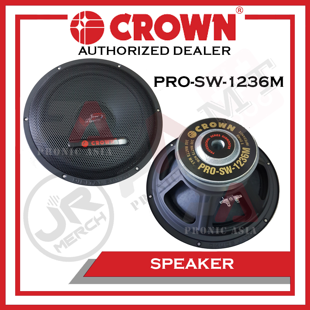 crown subwoofer 12 inch