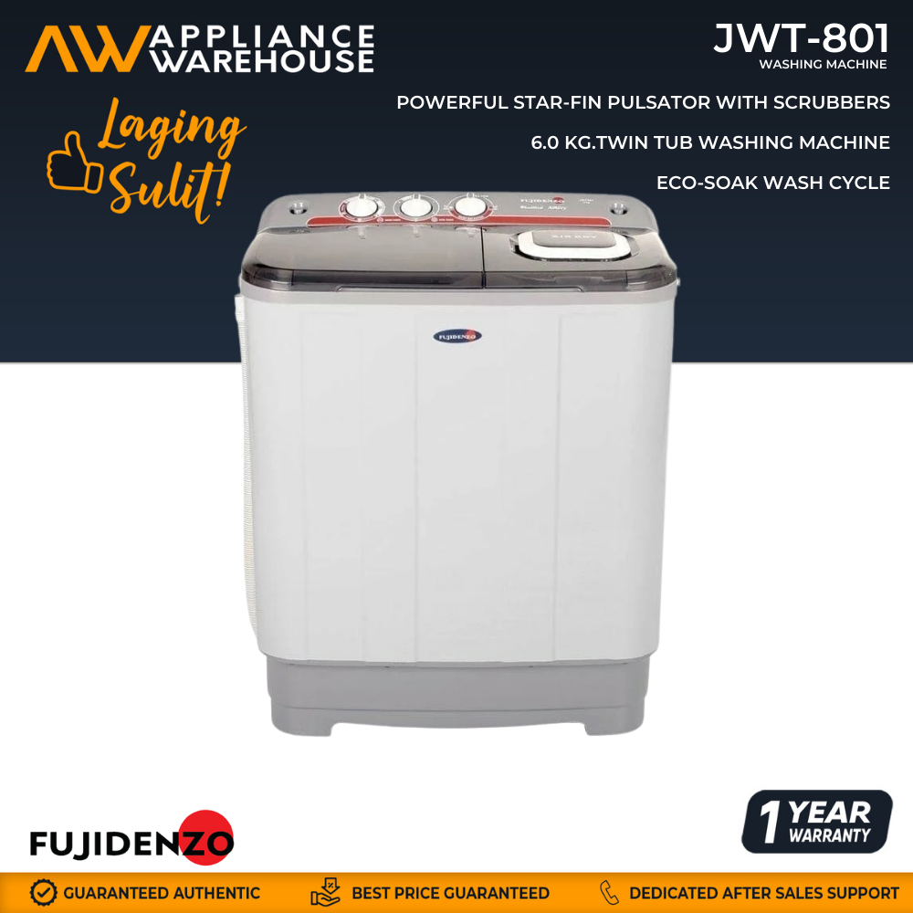 Fujidenzo JWT-801 8.0 kg. Twin Tub Washing Machine | Lazada PH