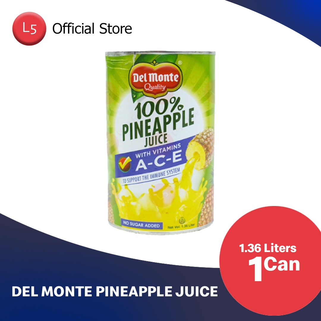 Del Monte 100 Pineapple Juice with Vitamin ACE 1.36L Lazada PH