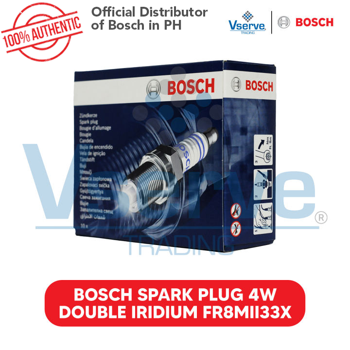 Bosch Spark Plug 4W Double Iridium MC FR8MII33X for Motorcycle Spark