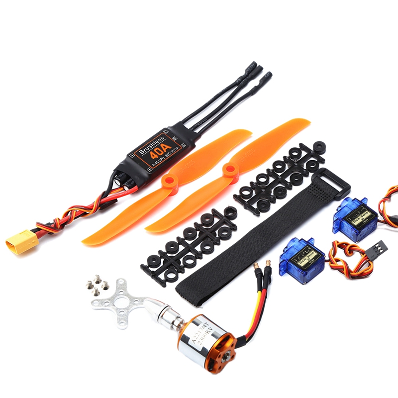 A2217 1250KV Brushless Motor Set – Inkl. 40A ESC, SG90 Servo & Propeller Für RC Flugzeuge & Helikopter