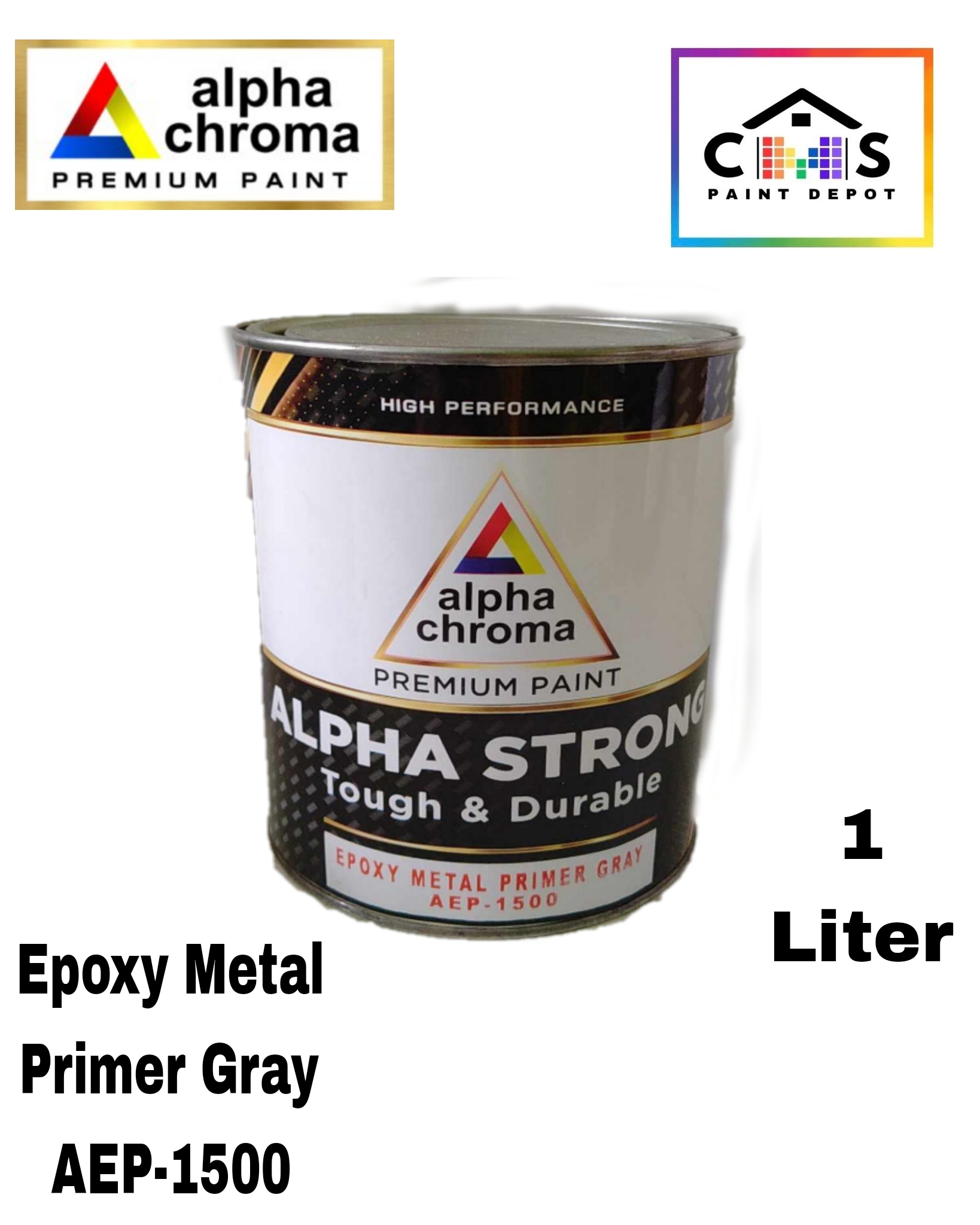 Alpha Chroma Epoxy Metal Primer Gray AEP-1500 (Alpha Strong Tough ...